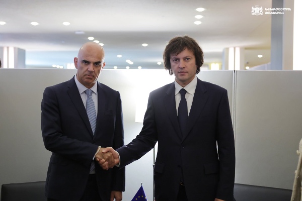 ირაკლი კობახიძე ევროპის საბჭოს გენერალურ მდივანს ალენ ბერსეს შეხვდა