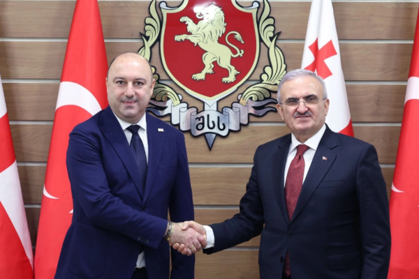 შინაგან საქმეთა მინისტრის პირველი მოადგილე რონი მესხი თურქ კოლეგას შეხვდა