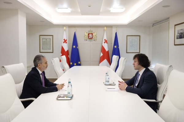 პრემიერ-მინისტრი საქართველოში ისრაელის სახელმწიფოს ელჩს შეხვდა