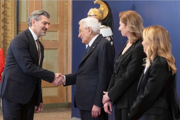 მიხეილ ყაველაშვილი იტალიის პრეზიდენტის, სერჯო მატარელას სახელით გამართულ საზეიმო მიღებას დაესწრო