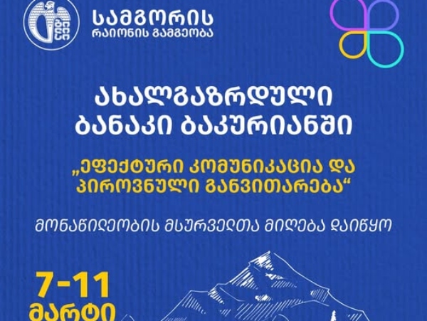 ახალგაზრდული ბანაკი ბაკურიანში - მონაწილეობის მსურველთა მიღება დაიწყო