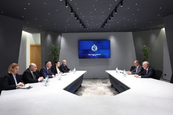 ვახტანგ გომელაური საქართველოში იტალიის რესპუბლიკის საგანგებო და სრულუფლებიან ელჩს შეხვდა