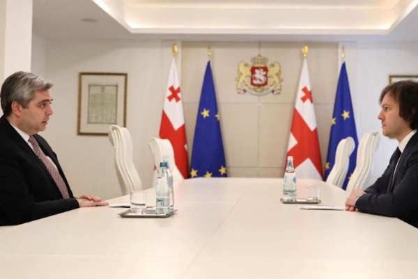 ირაკლი კობახიძე თურქეთში ახლადდანიშნულ ელჩს, არჩილ კალანდიას შეხვდა