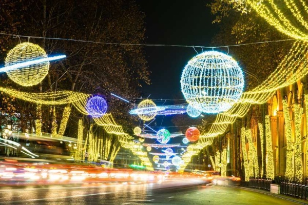 თბილისში საახალწლო ღონისძიებები 13 დეკემბრიდან 7 იანვრის ჩათვლით გაიმართება