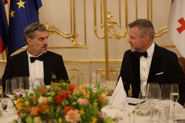 მიხეილ ყაველაშვილს სლოვაკეთის პრეზიდენტმა ოფიციალურ ვახშამზე უმასპინძლა