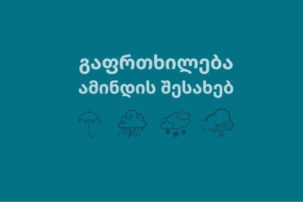 გარემოს ეროვნული სააგენტო მოსახლეობას მოსალოდნელი ყინვის შესახებ აფრთხილებს
